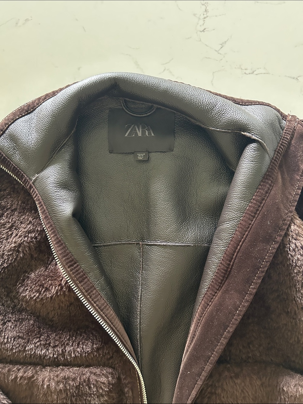 Zara faux fur jacket - Picture 5 of 7
